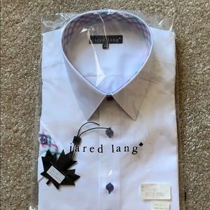 Jared Lang Hari Contrast Tab Sportshirt, Men’s XL